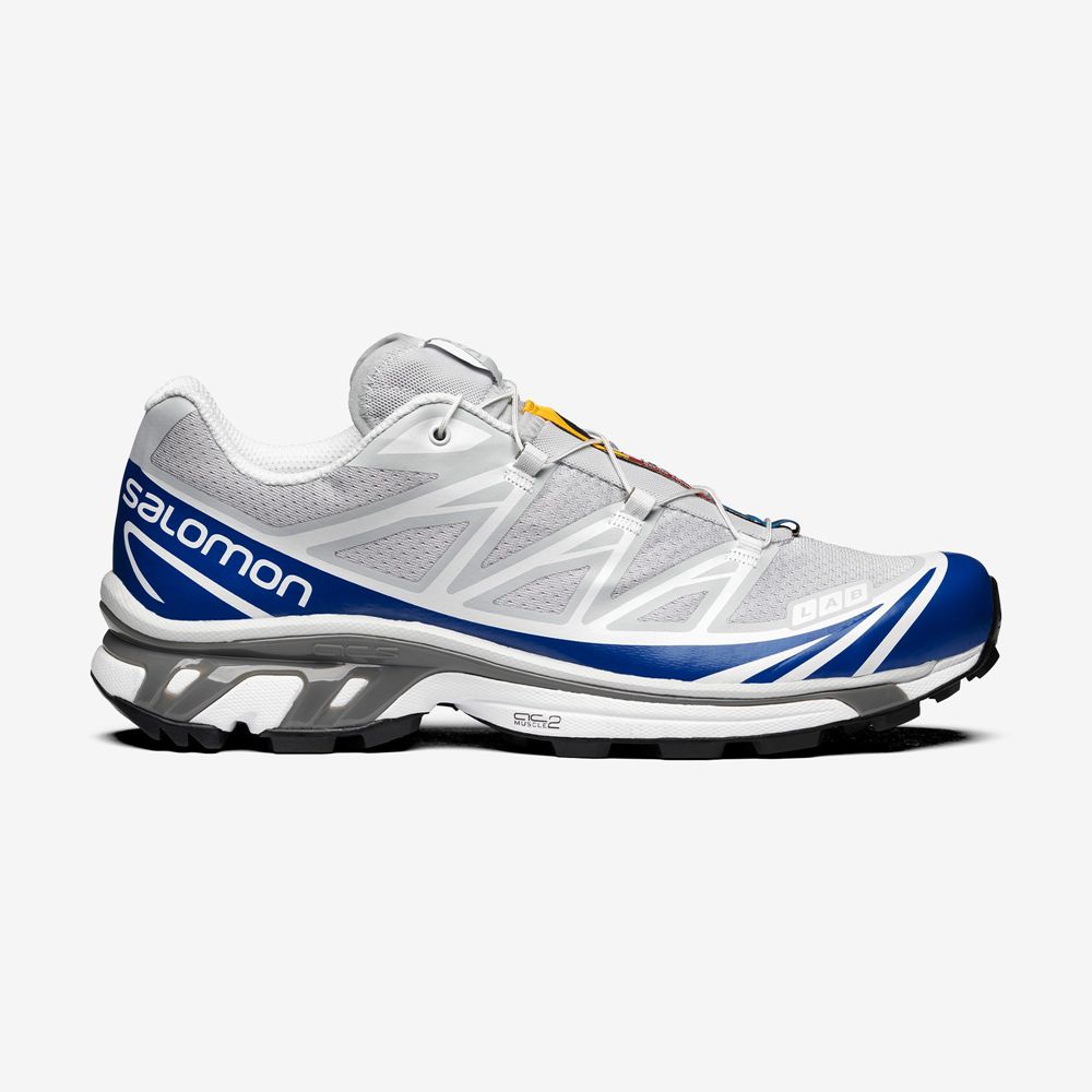 Salomon Singapore Mens Sneakers - XT-6 Blue / White | 26937-BMHW